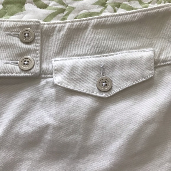 LOFT WHITE DENIM SKIRT - Picture 2 of 6